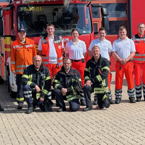 Feuerwehr und Rettungsdienst trainieren gemeinsam